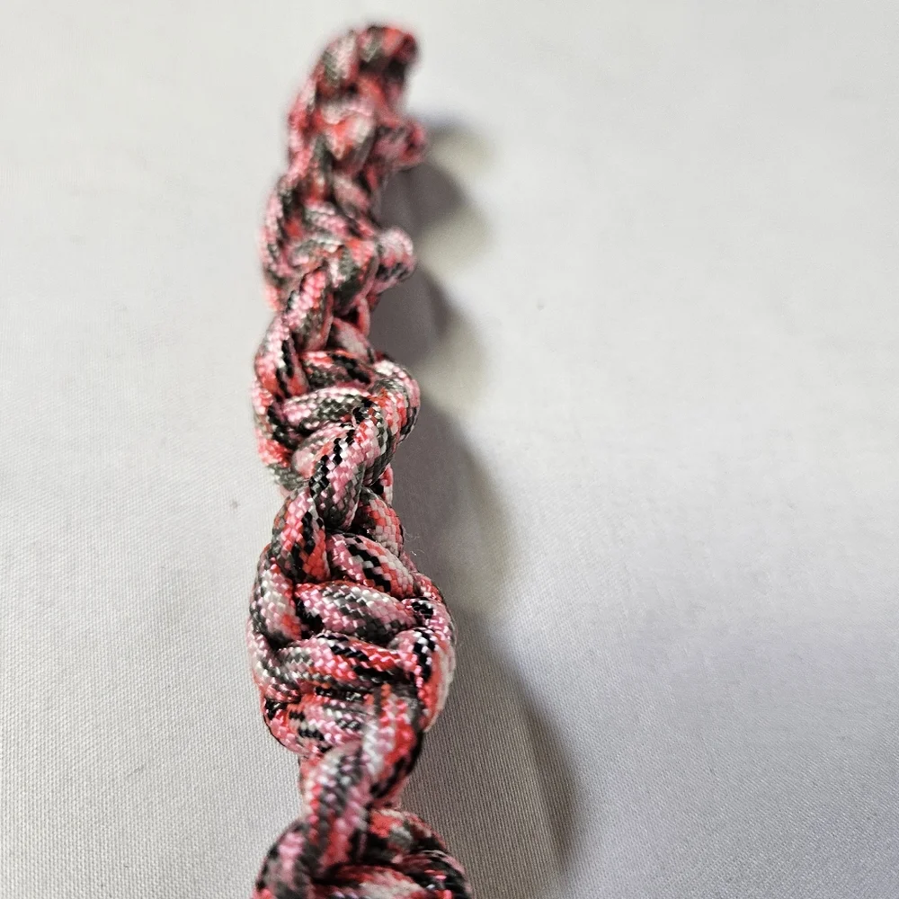 Handmade‎ Pink Camo Paracord Keychain